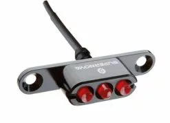 Supernova E3 Tail Light 2 Ruecklicht LED Schwarz 6V Gepaecktraeger Montage Kabelabgang 0 Grad