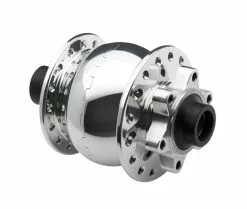 Schmidt SON 28 /15 Nabendynamo Disc 6 Loch Silber Poliert 32 Loch