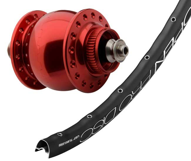 Vorderrad Schmidt SONdelux Nabendynamo Disc Centerlock SSP - Mavic Open Pro UST Disc