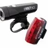 Cat Eye GVolt50 + Rapid Micro G Beleuchtungsset StVZO Zugelassen Farbe Schwarz - Rot -Pedale Verkäufe 47346 0 Beleuchtung CatEye Gvolt50