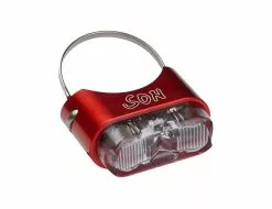 Schmidts SON Ruecklicht Sattelstuetze Ohne Kabel Farbe Rot Glas Klar