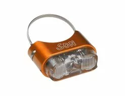 Schmidts SON Ruecklicht Sattelstuetze Ohne Kabel Farbe Orange Glas Klar