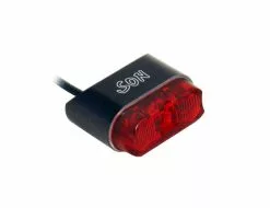 Schmidts SON Ruecklicht Schutzblech Ohne Kabel Enges Profil Farbe Schwarz Glas Rot