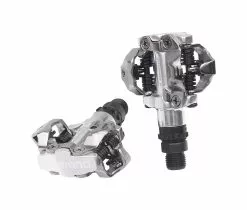 Shimano SPD Pedal PD-M520 Inc SM-SH51 Cleats Silber