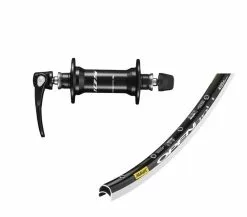 Vorderrad Shimano 105 Naben HB-R7000 + Mavic Open Pro Felge Schwarz